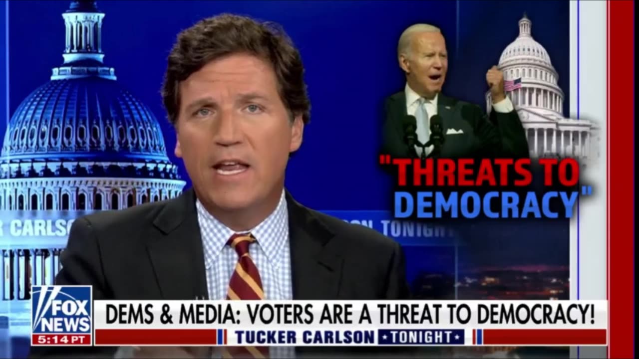 Tucker Carlson - Mockingbird Media - "Democracy is on the ballot"