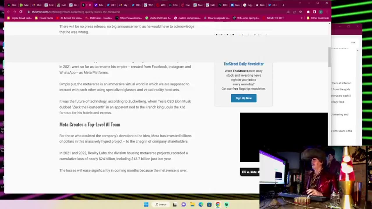 Sleazy P. Martini THE METAVERSE IS DONE! ZUCK THE CUCK THROWS IN THE TOWEL!