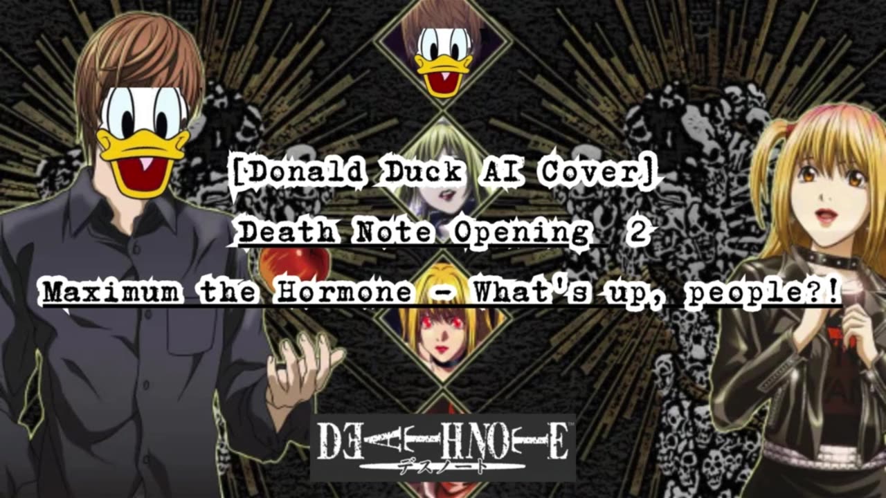 [Donald Duck sings/AI Cover] Death Note Opening 2