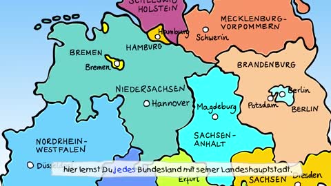 Die 16 Bundesländer Kinderlieder zum Lernen