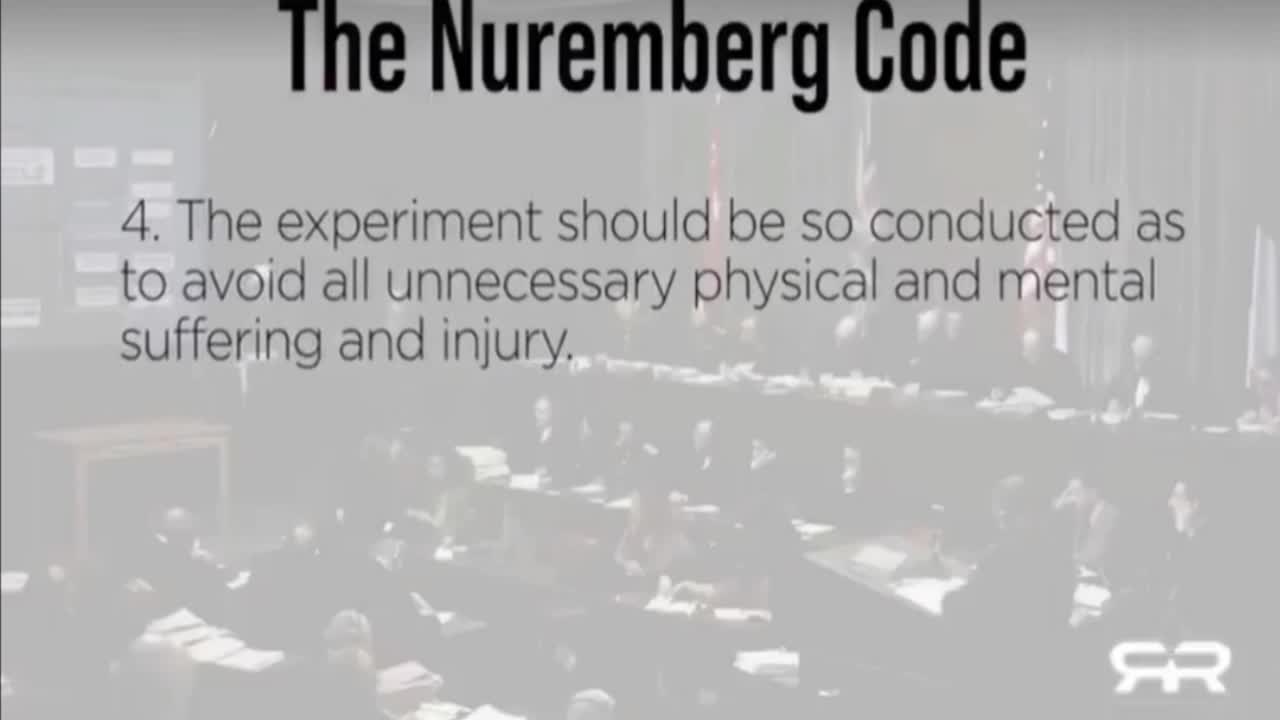 COVID INJECTIONS VIOLATE NUREMBERG CODE