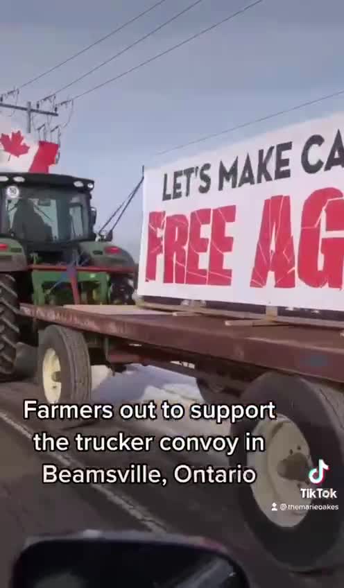 CANADA FOR FREEDOM- FARMERS OUT TO SUPPORT THE CONVOY