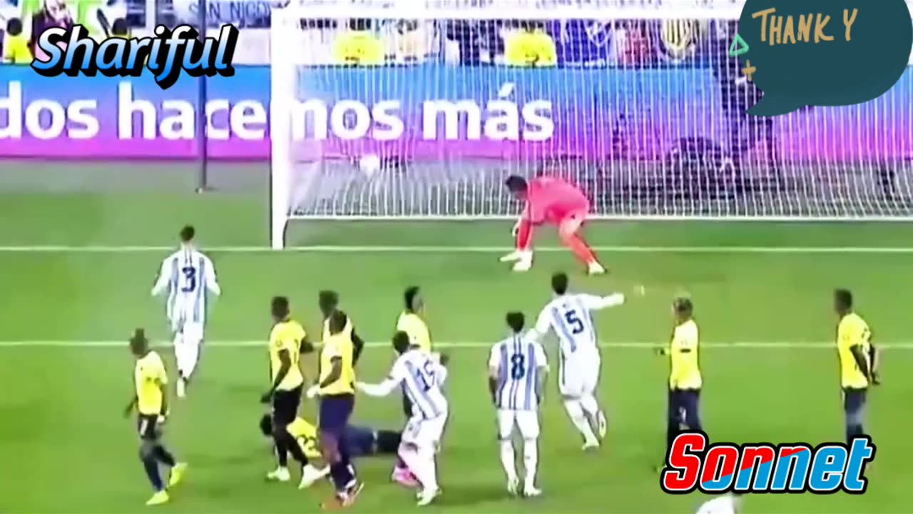 Crazy Free-Kick Goal of Messi