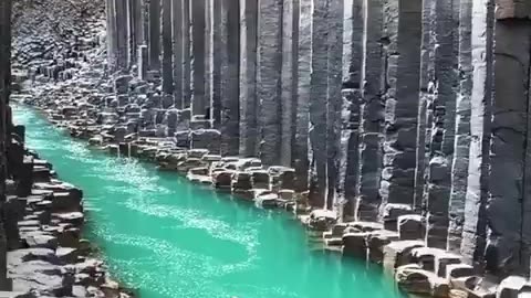 The magical Stuðlagil Canyon in Iceland looks like another planet.