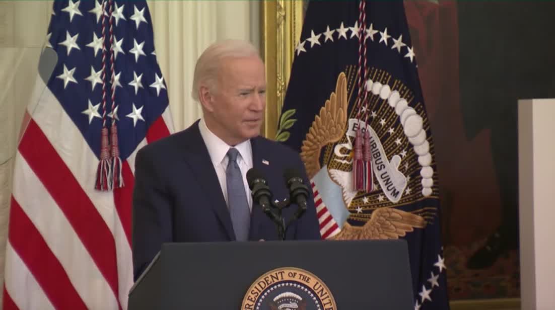 Biden: "Equity should be the centre of all of what we do."