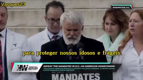 Dr Robert Malone censurado nas redes sociais foi para rua falar para o povo