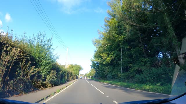 Driving south West England. Speedlapse GoPro