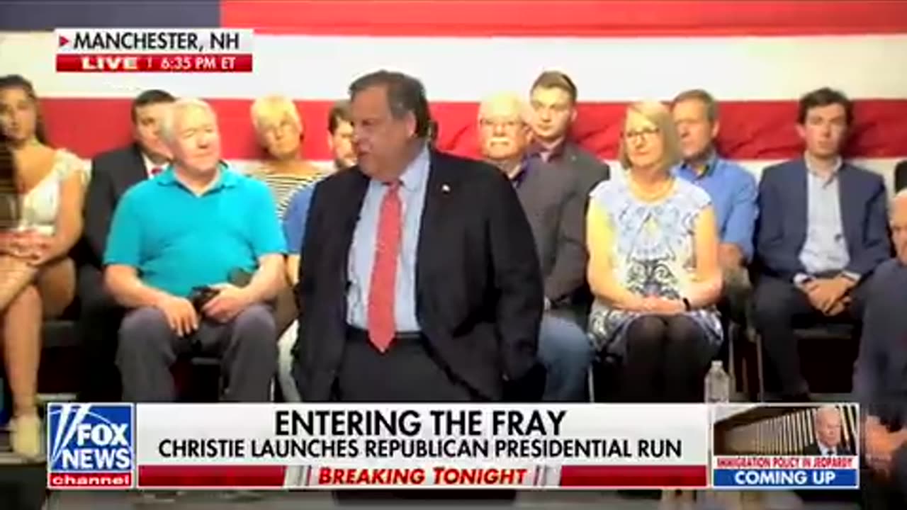 Christie launches his 2024 campaign: "Are we going to be small or are we going to be big?"