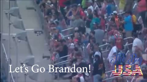 Let's Go Brandon! Clearly the crowd was saying F- Joe Biden - NBC Nascar