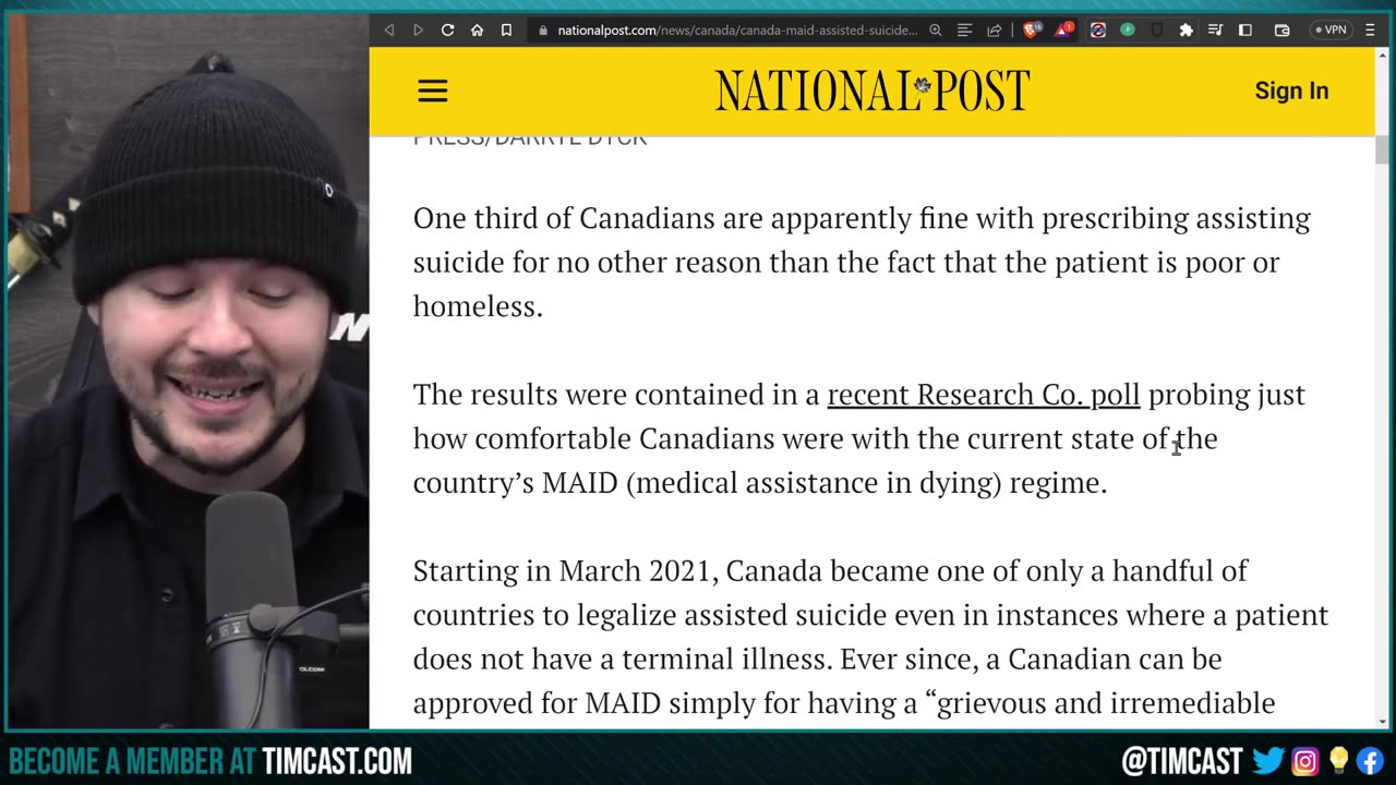 Canadians Favor CULLING The Homeless, NYTimes Runs Op-Ed arguing For CULLING The mentally Ill