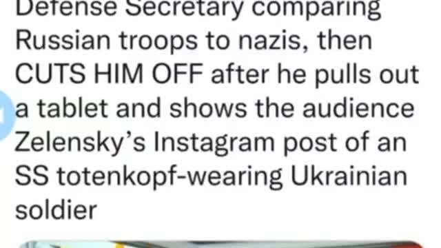 Sky News cuts off Russian UN rep when he exposes Zelensky's SS Instagram post