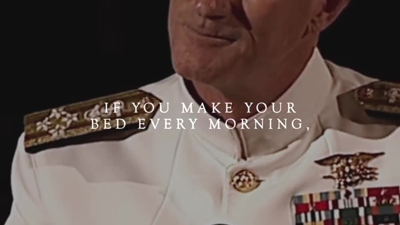 LITTLE THINGS IN LIFE MATTER - Admiral McRaven Motivational Speech