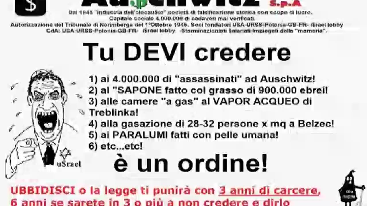LE SEDICENTI "CAMERE A GAS" NON SONO MAI ESISTITE