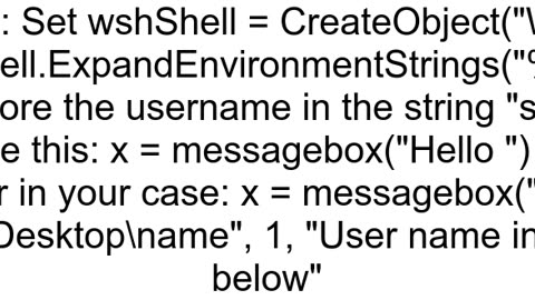 How to get usernames with VBScript