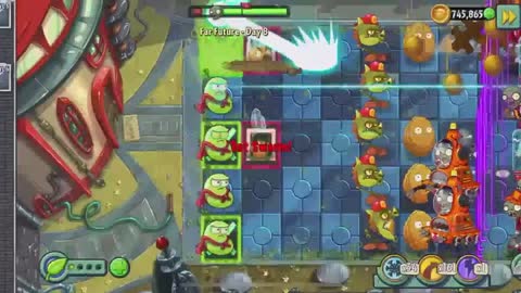 Plants vs Zombies 2 Far Future - Day 8