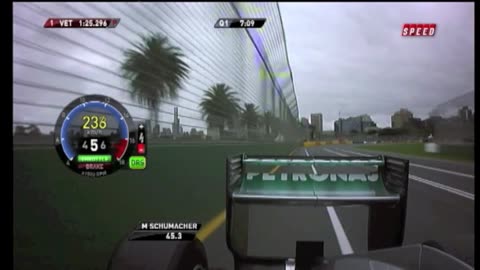 One Lap Around Albert Park with Michael Schumacker 2011