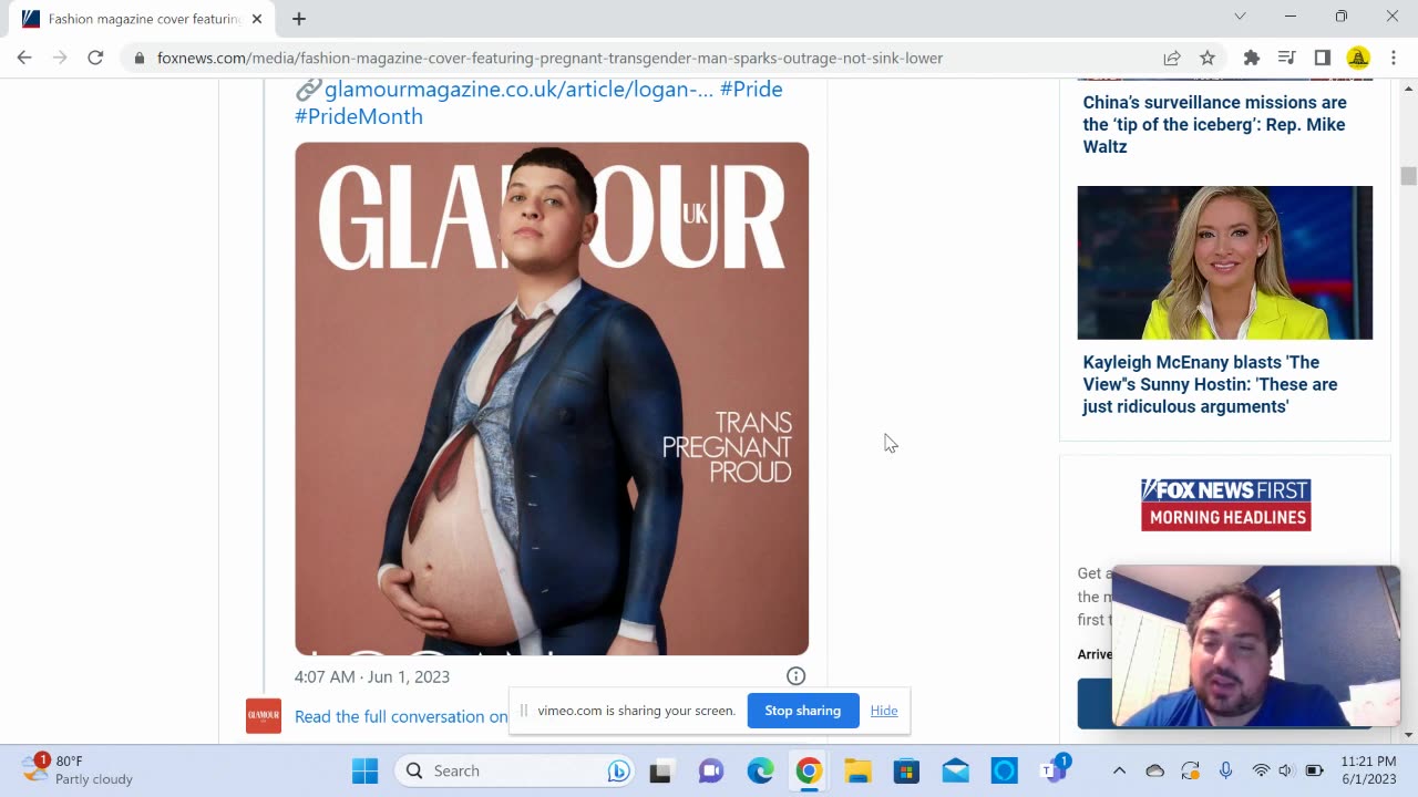 Glamour UK features "pregnant man"....more depravity for Pride month