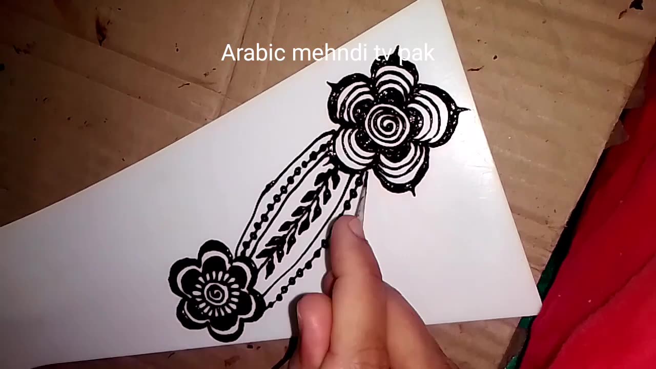 beautiful stylish latest Arabic mehndi design || modern mehndi design #arabicmehndi