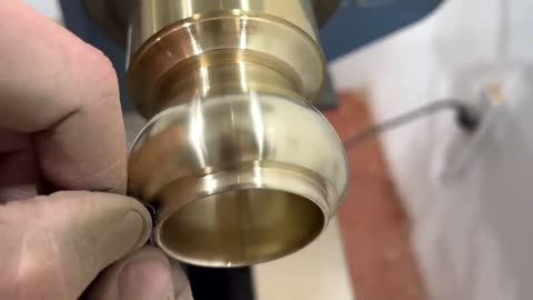 Woodturning - I Turned Solid Brass On A Wood Lathe !!3