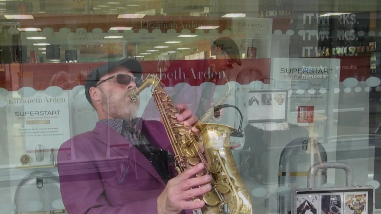 Gavin Randle Saxophone. Sax in the Ocean City Plymouth 2016 1