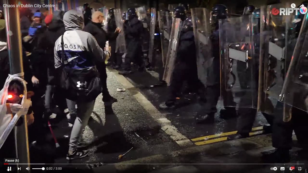 Chaos in Dublin City Centre (Gript Media) 23-11-23