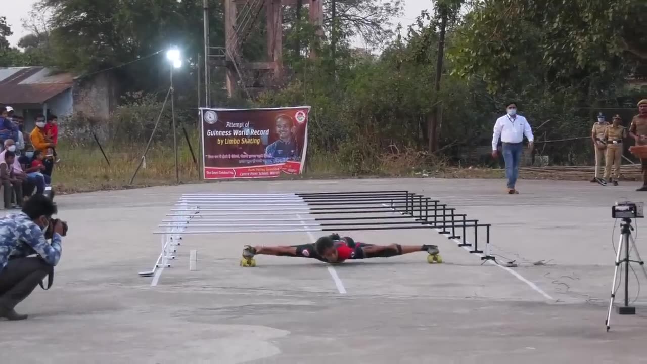 Lowest Limbo Roller-Skating - Guinness World Records