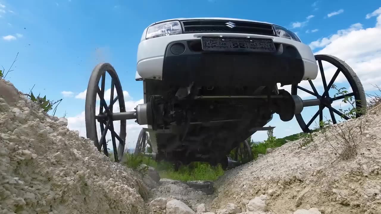 We went OFF-ROADING on Horse & Buggy WHEELS and here’s what happened