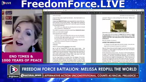 MELISSA REDPILL MAJOR INTEL -SOUND OF FREEDOM, UNFORTHAVABLE SIN,