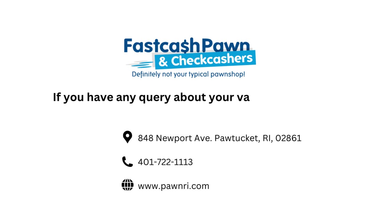 Rhode Island's Trusted Check Cashing Service: Fastcash Pawn & Checkcashers