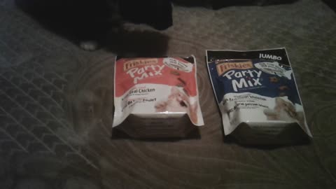 Cats pick treats