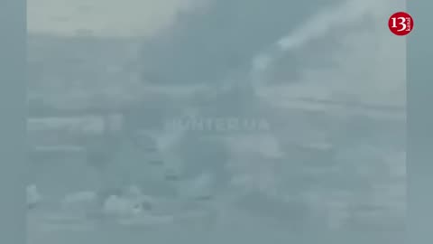 Large Russian tank column seeking to break through Ukrainian defence line, surrounded and shelled