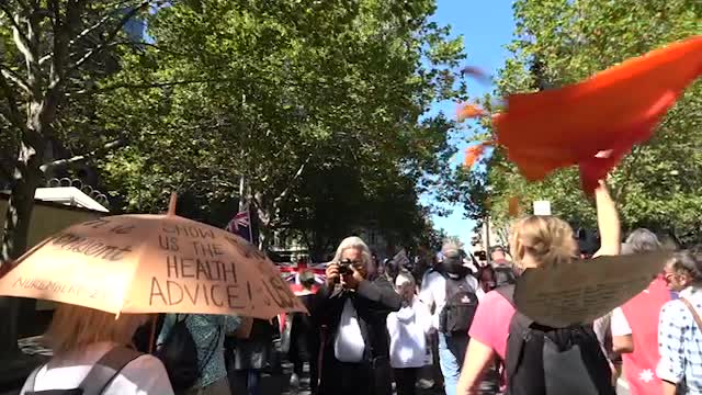 Melbourne Rally on 12 March 2022 against Mandate