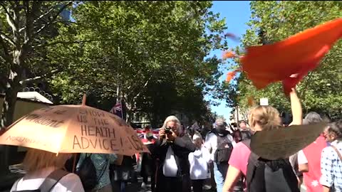 Melbourne Rally on 12 March 2022 against Mandate