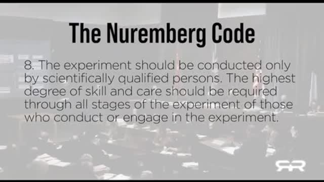 Violation of every Nuremberg code