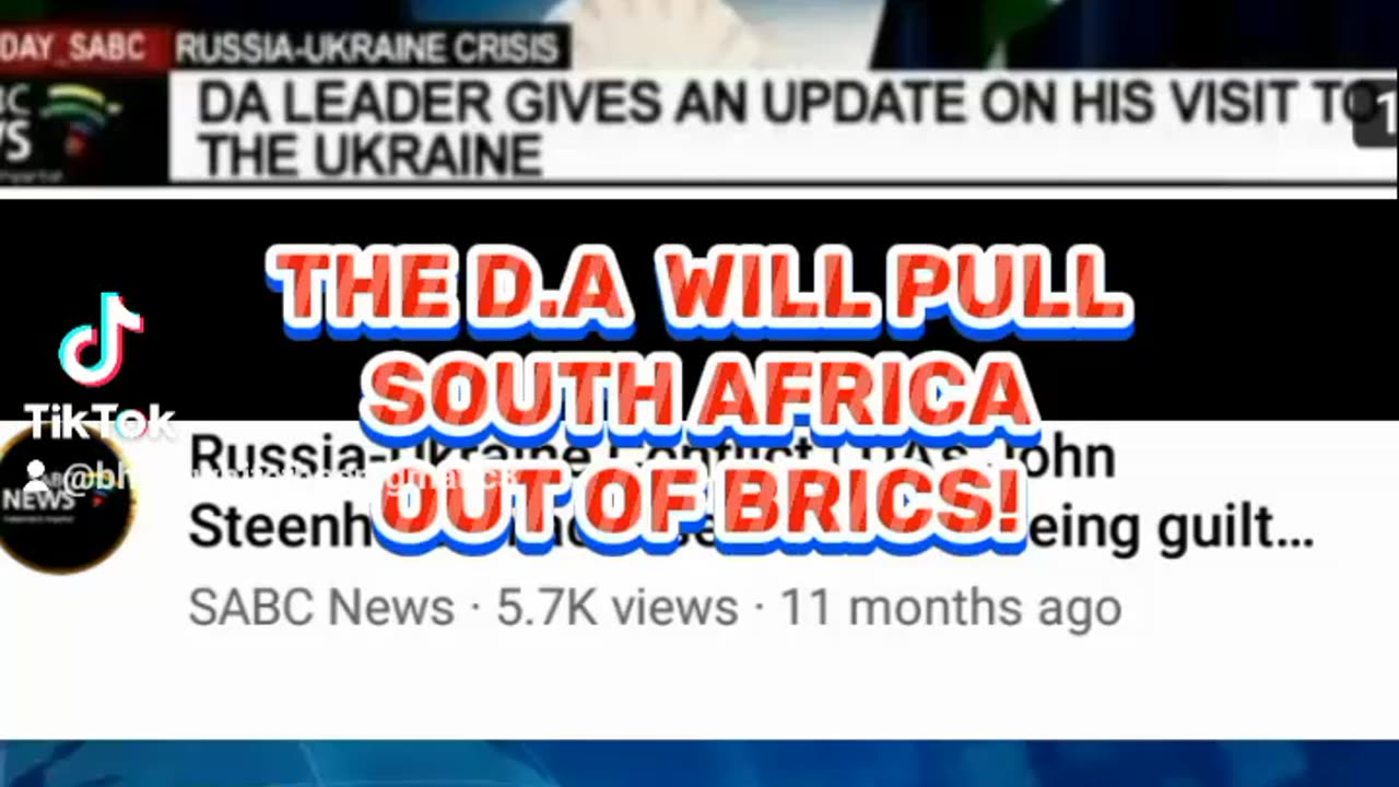 D.A STANDS with AMERICA an Ukraine Not BRICS