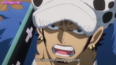 One piece - Kuma finds the straw hats/ law comes pass black bread