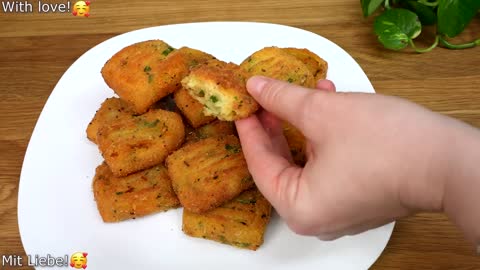 Wenn Sie 2 Kartoffeln und 1 Ei haben. Kartoffeln so gemacht. Schnell und einfach Rezept