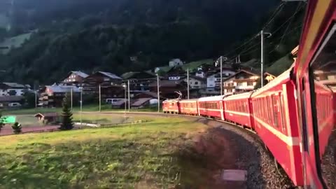 Switzerland train video