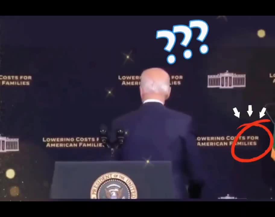 Biden shook hands with the air again