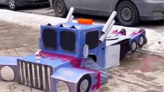 Optimus Prime joins The Freedom Convoy...😂😂😂