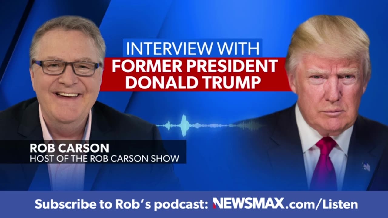 President Donald Trump on "The Rob Carson Show" | FULL INTERVIEW