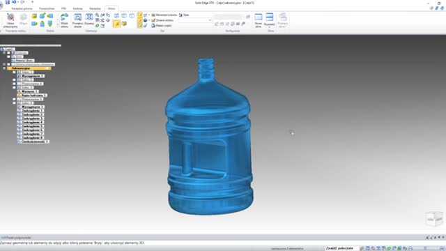 SOLID EDGE TRAINING HOW TO MAKE A WATER BOTTLE