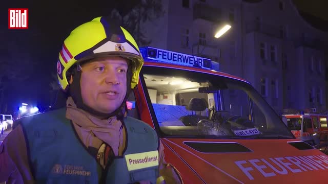 BERLIN New Years Even massive explosion said to be an illegal ball bomb