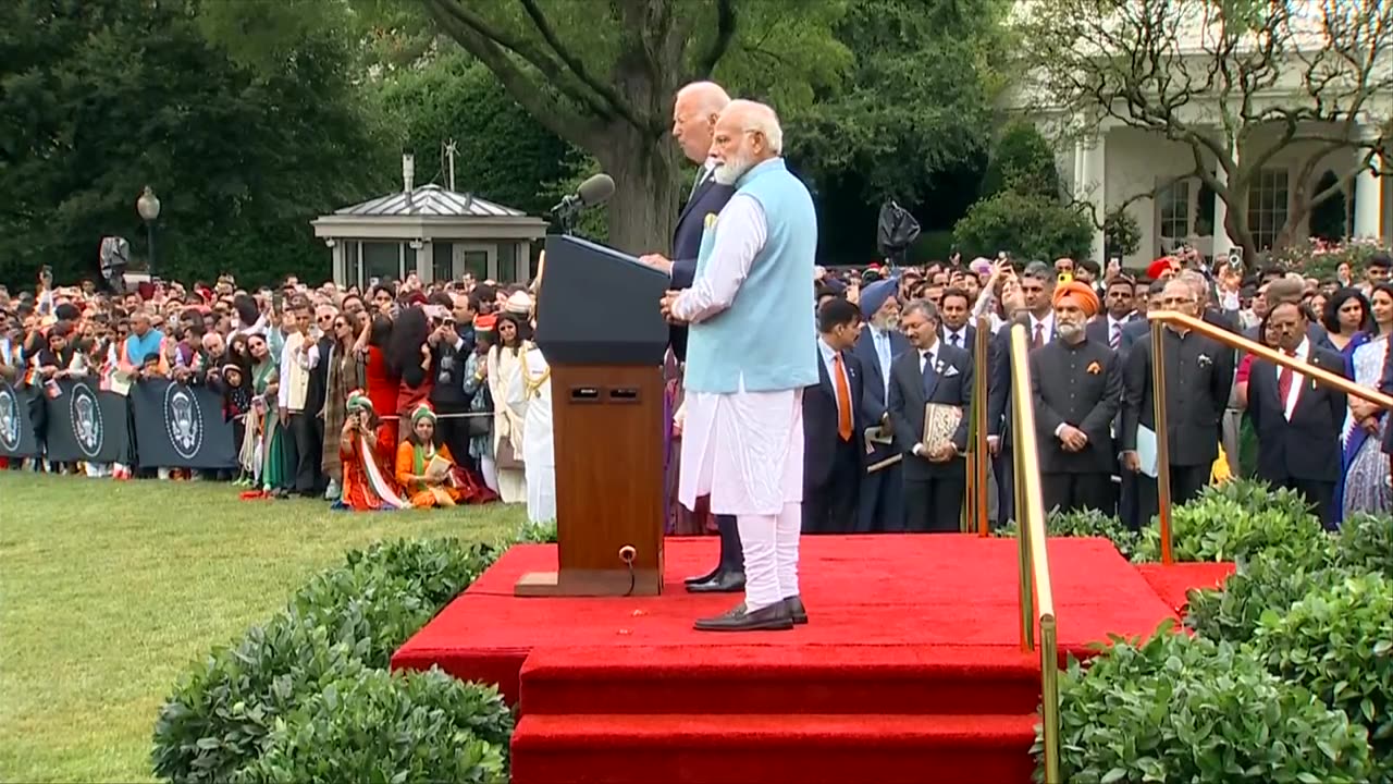 Ceremonial welcome for PM Modi at the White House