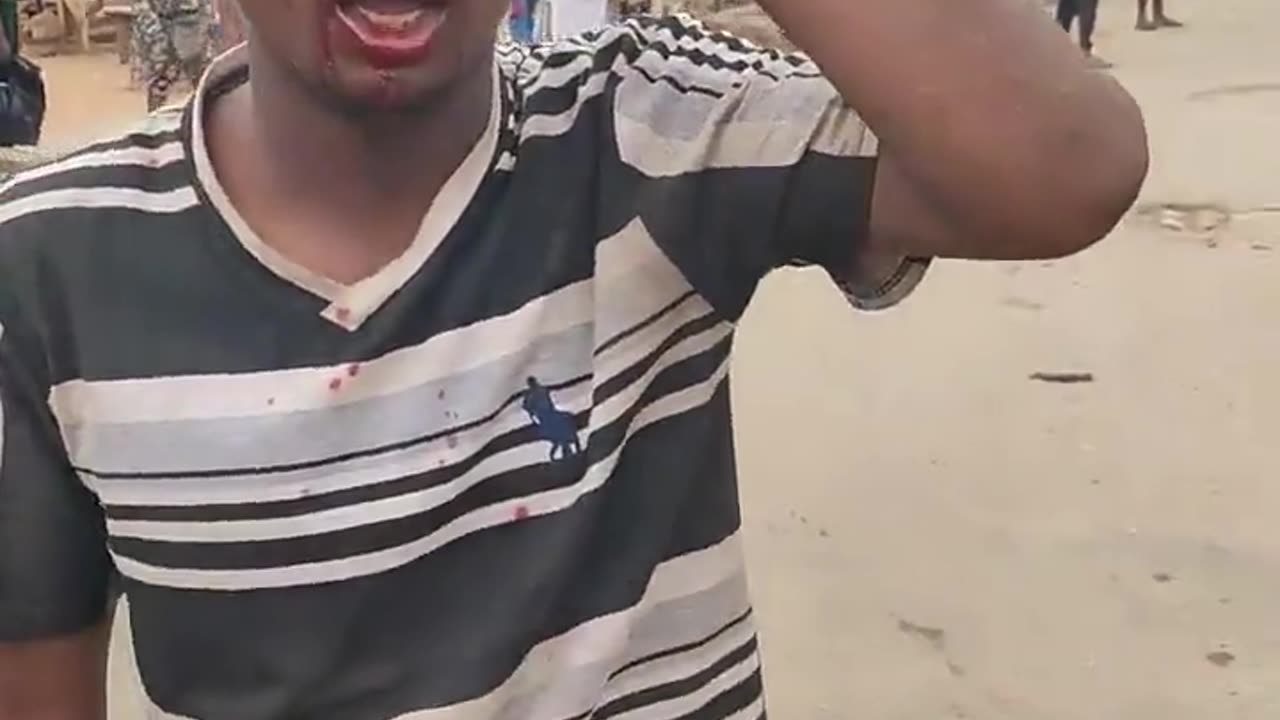 Nigerian Police Officers Brutally Assault a man on a motorbike in Lagos