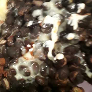 El Monterey chimichangas with black beans