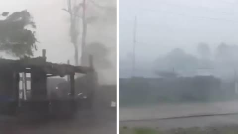 Typhoon Toraja (Nika PH) Makes Landfall In Dilasag, Luzon Island, Philippines