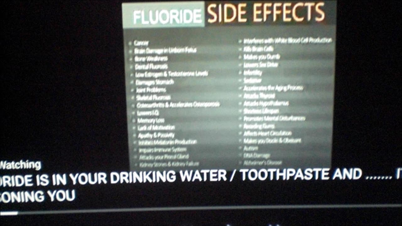 POISON IN DRINKING WATER "FLOURIDE"