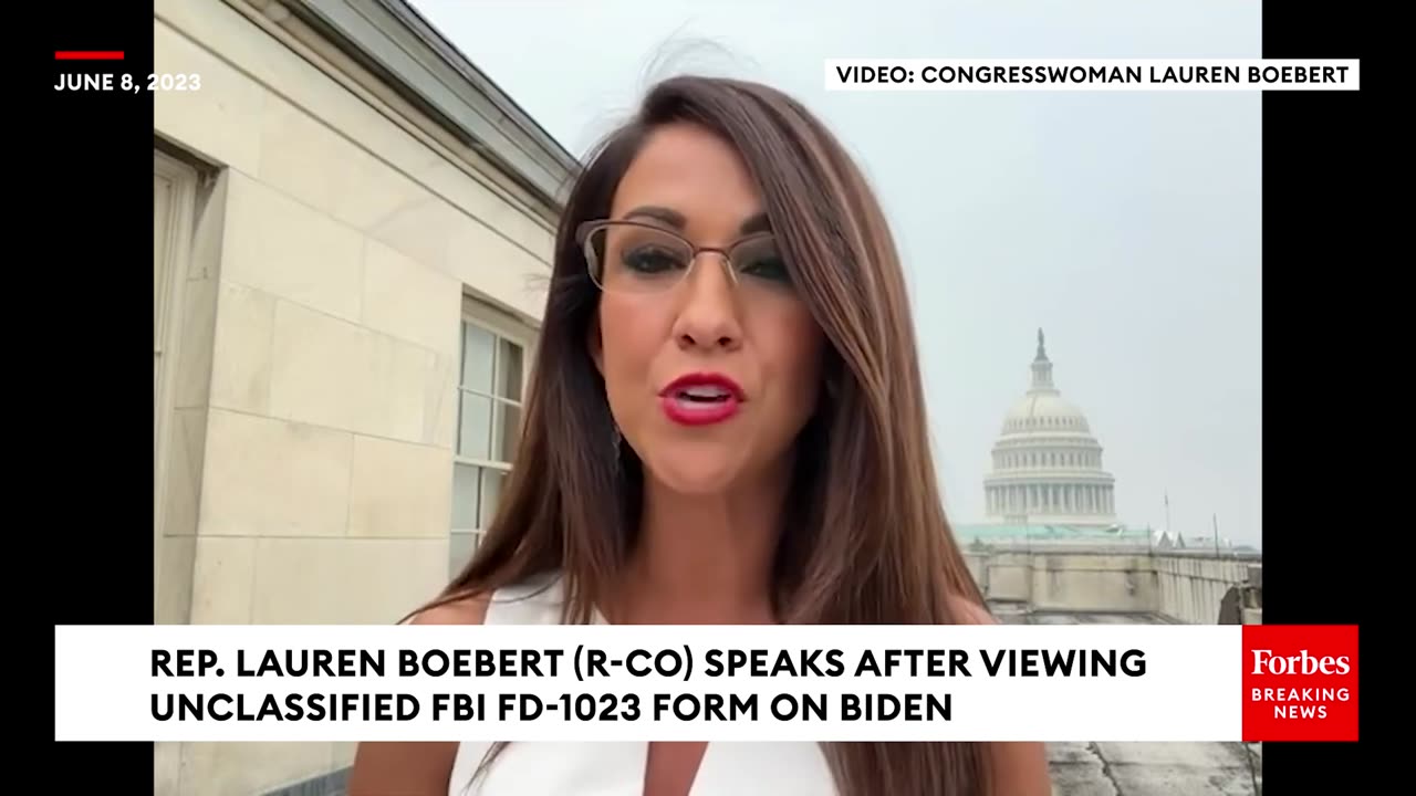 BOEBERT ACCUSES BIDEN OF INVOLVEMENT '$5 MILLION BRIBERY SCHEME' AFTER SEEING FBI DOC!