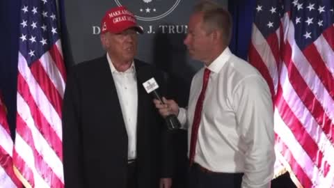 Interview with President Donald J Trump - Save America Rally